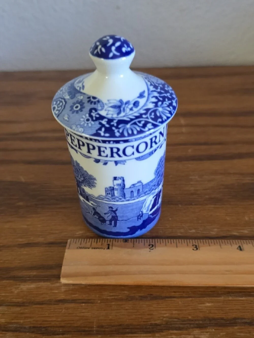 Spode ITALIAN Peppercorn Ceramic Canister Tote 12
